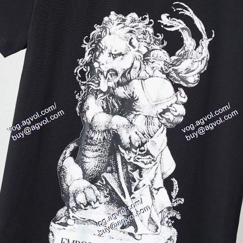  ARMANIスーパーコピー 激安 アルマーニ ARMANI 首胸ロゴ 2色可選 半袖Tシャツ 2021春夏