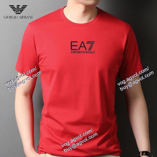  4色可選 2021春夏 ARMANIコピーブランド 半袖Tシャツ アルマーニ ARMANI 人気商品 