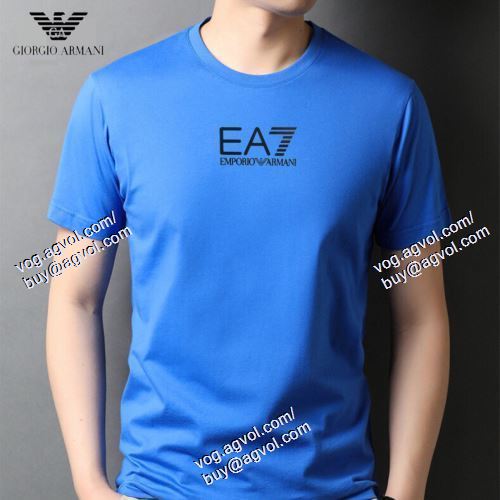  4色可選 2021春夏 ARMANIコピーブランド 半袖Tシャツ アルマーニ ARMANI 人気商品 