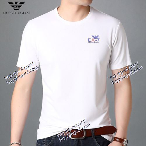  半袖Tシャツ 4色可選 ARMANIコピー ★安心★追跡付 アルマーニ ARMANI 2021春夏