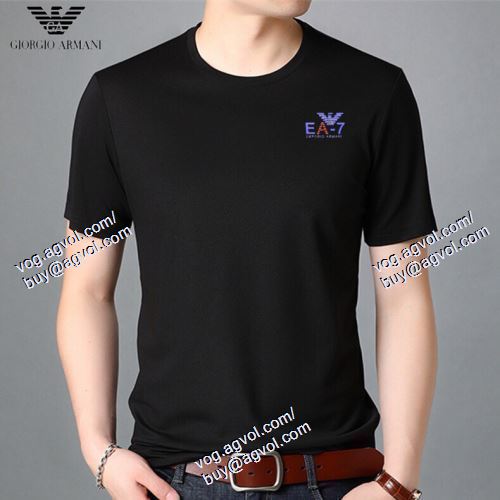  半袖Tシャツ 4色可選 ARMANIコピー ★安心★追跡付 アルマーニ ARMANI 2021春夏