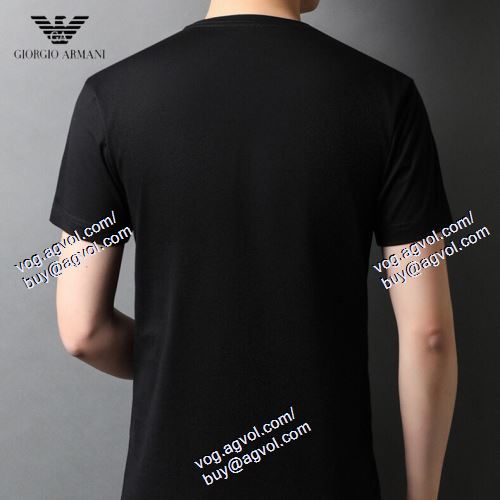  半袖Tシャツ 4色可選 ARMANIコピー ★安心★追跡付 アルマーニ ARMANI 2021春夏