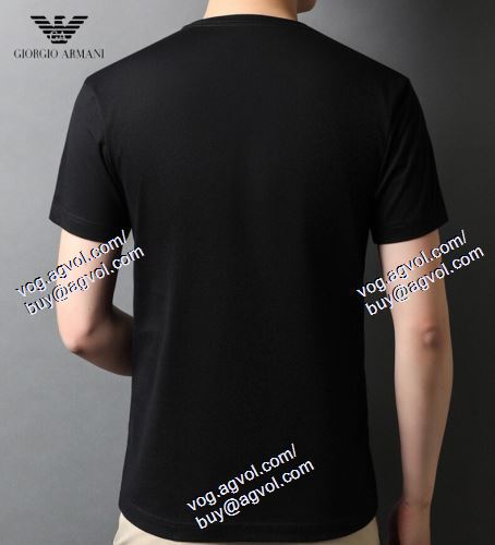  アルマーニ ARMANI ～希少 半袖Tシャツ 4色可選 2021春夏 ARMANIブランド 偽物 通販