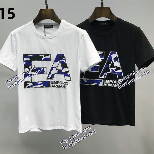  2021春夏 2色可選 半袖Tシャツ 大特価 ARMANIコピーブランド アルマーニ ARMANI