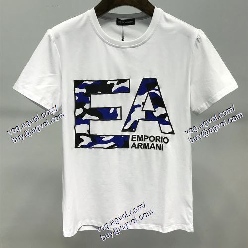  2021春夏 2色可選 半袖Tシャツ 大特価 ARMANIコピーブランド アルマーニ ARMANI