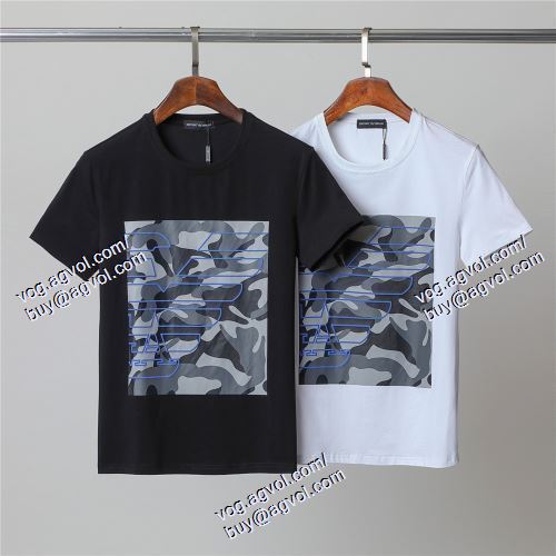  アルマーニ ARMANI 2色可選 お買得 半袖Tシャツ 2021春夏 ARMANIブランド コピー