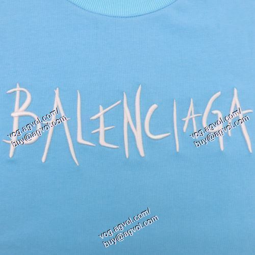  バレンシアガ BALENCIAGA 2021春夏 2色可選 欧米韓流/雑誌 半袖Tシャツ BALENCIAGAスーパーコピー 激安