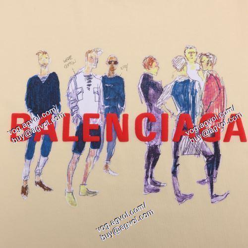  BALENCIAGAスーパーコピー 2色可選 ◆モデル愛用◆ 半袖Tシャツ 2021春夏 バレンシアガ BALENCIAGA