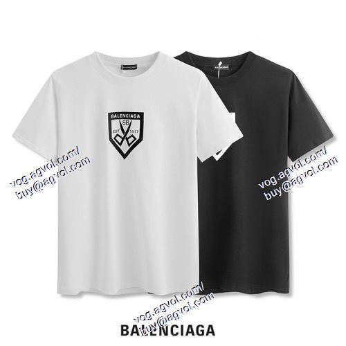  2色可選 スタイルアップ効果 半袖Tシャツ バレンシアガ BALENCIAGA 2021春夏 BALENCIAGAスーパーコピー 激安