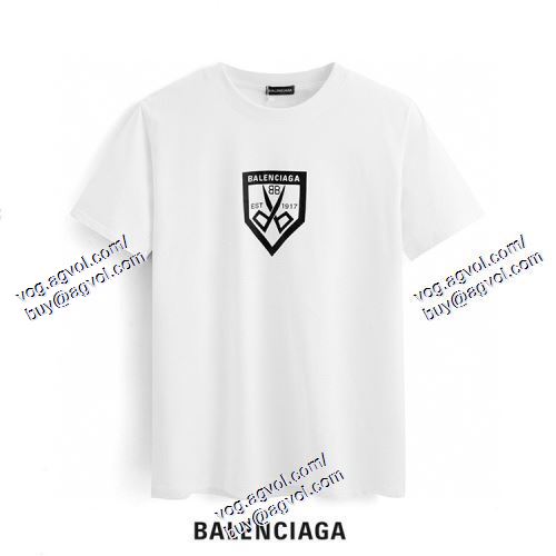  2色可選 スタイルアップ効果 半袖Tシャツ バレンシアガ BALENCIAGA 2021春夏 BALENCIAGAスーパーコピー 激安