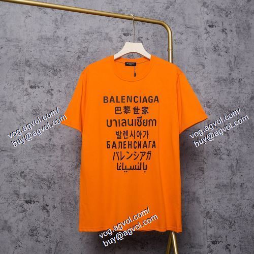  2021春夏 BALENCIAGAコピー 4色可選 落ち着いた感覚 半袖Tシャツ バレンシアガ BALENCIAGA