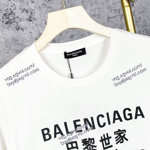 2021春夏 BALENCIAGAコピー 4色可選 落ち着いた感覚 半袖Tシャツ バレンシアガ BALENCIAGA