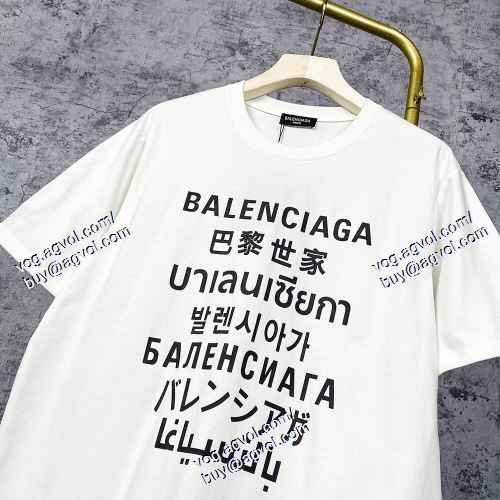  2021春夏 BALENCIAGAコピー 4色可選 落ち着いた感覚 半袖Tシャツ バレンシアガ BALENCIAGA