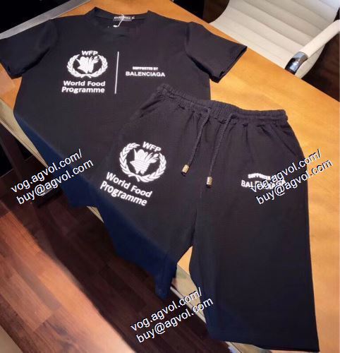  バレンシアガ BALENCIAGA 2021春夏 BALENCIAGAコピー ブランド 2色可選 大人っぼい 半袖Tシャツ 上下セット