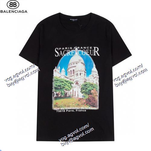  2021春夏 2色可選 BALENCIAGAコピー 半袖Tシャツ バレンシアガ BALENCIAGA スタイリッシュな印象