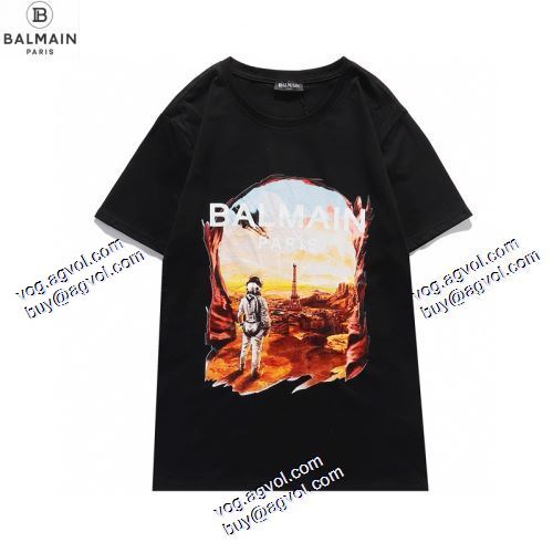 海外セレブ愛用 バルマン BALMAIN 半袖シャツ 2色可選 バルマンコピーブランド 2021春夏
