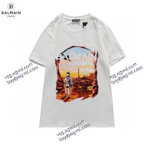 海外セレブ愛用 バルマン BALMAIN 半袖シャツ 2色可選 バルマンコピーブランド 2021春夏