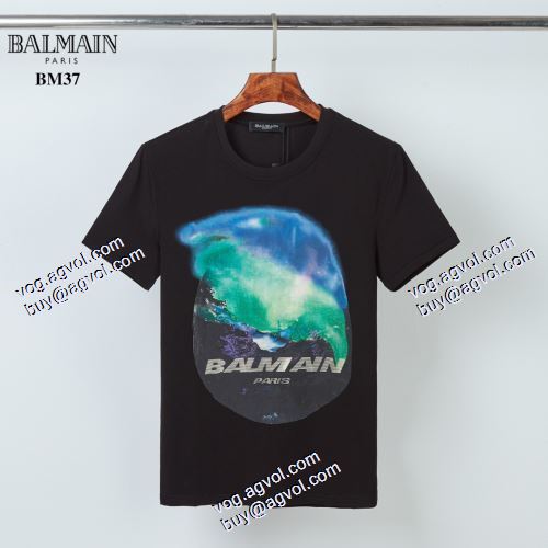 バルマン BALMAIN 2色可選 バルマンブランドスーパーコピー  2021春夏 半袖シャツ 