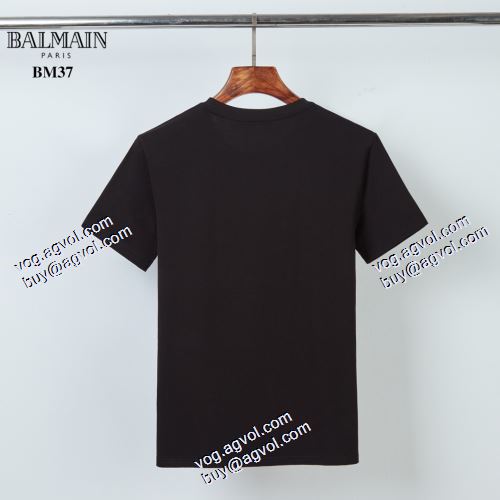 バルマン BALMAIN 2色可選 バルマンブランドスーパーコピー  2021春夏 半袖シャツ 
