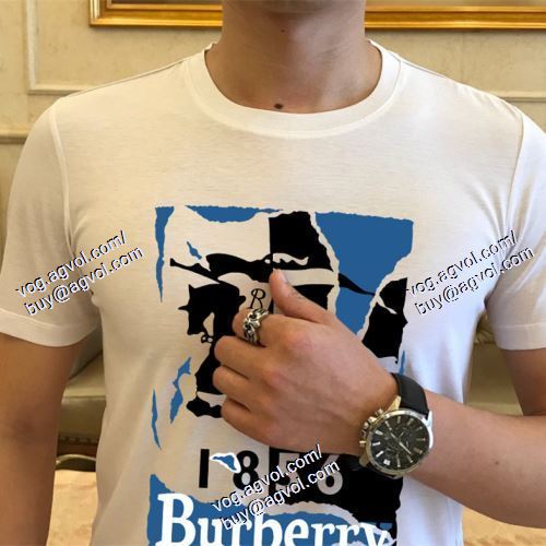  BURBERRY偽物ブランド 2色可選 2021春夏 バーバリー BURBERRY 半袖Tシャツ 希少   