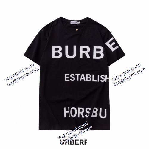  値下げ BURBERRYブランド 偽物 通販 2021春夏 2色可選 半袖Tシャツ バーバリー BURBERRY 
