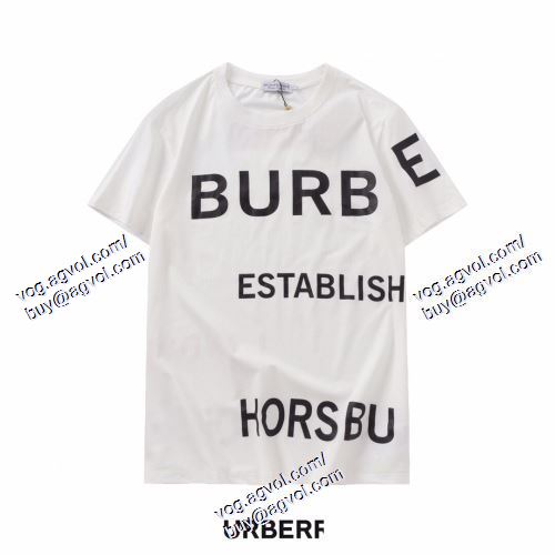  値下げ BURBERRYブランド 偽物 通販 2021春夏 2色可選 半袖Tシャツ バーバリー BURBERRY 