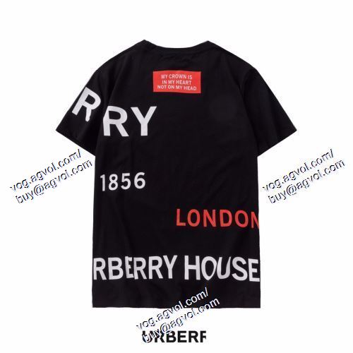  値下げ BURBERRYブランド 偽物 通販 2021春夏 2色可選 半袖Tシャツ バーバリー BURBERRY 