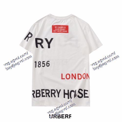  値下げ BURBERRYブランド 偽物 通販 2021春夏 2色可選 半袖Tシャツ バーバリー BURBERRY 
