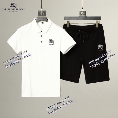  半袖Tシャツ 上下セット BURBERRYコピーブランド 2色可選 めちゃくちゃお得 バーバリー BURBERRY 2021春夏 