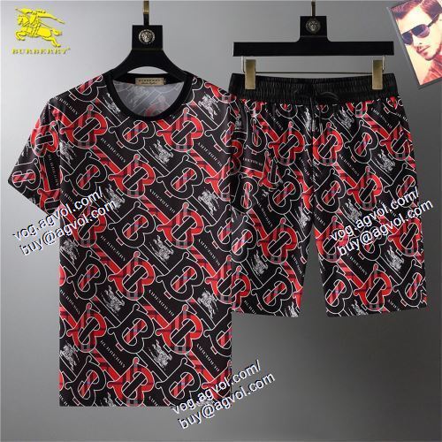  半袖Tシャツ 上下セット SALE!今季 バーバリー BURBERRY 2021春夏 BURBERRYブランド コピー