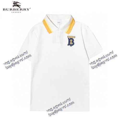  2色可選 BURBERRYブランド 偽物 通販 半袖Tシャツ ～希少 2021春夏 バーバリー BURBERRY