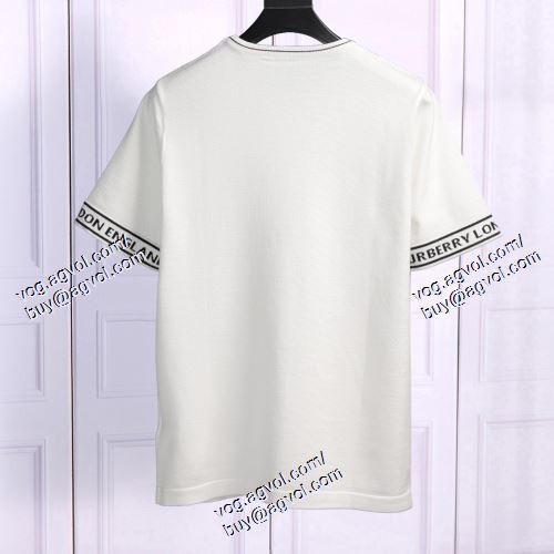  個性派 バーバリー BURBERRY BURBERRYブランドコピー 2021春夏 2色可選 半袖Tシャツ