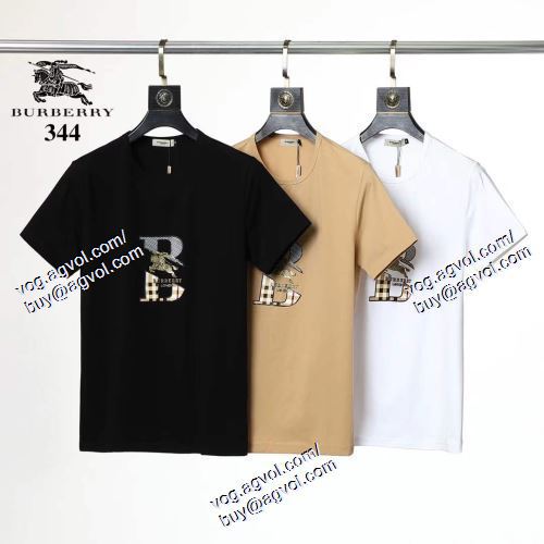  高級感溢れるデザイン BURBERRY偽物ブランド 2021春夏 3色可選 半袖Tシャツ バーバリー BURBERRY