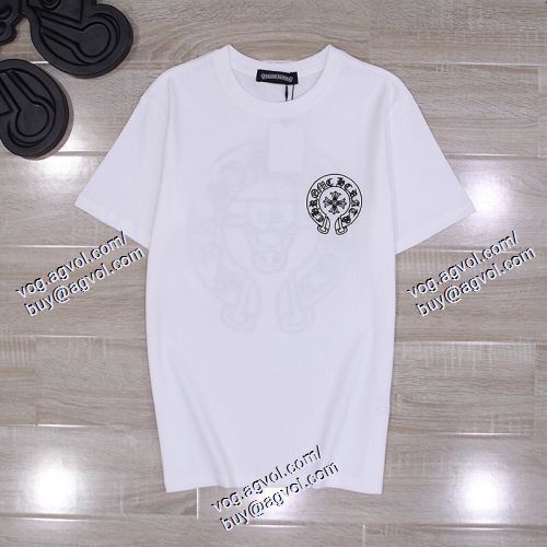  2色可選 CHROME HEARTSブランド コピー 2021春夏 クロムハーツ CHROME HEARTS 半袖Tシャツ お洒落に魅せる