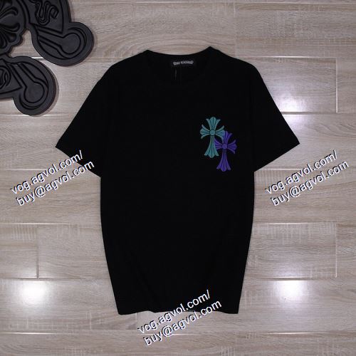  2色可選 半袖Tシャツ CHROME HEARTSコピー  超目玉 2021春夏 クロムハーツ CHROME HEARTS 