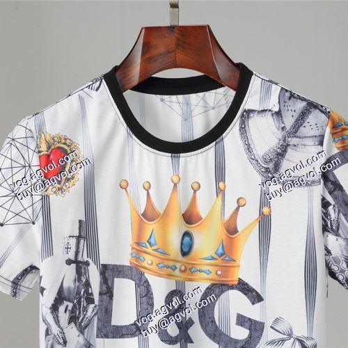 半袖シャツ 高級感ある ドルチェ＆ガッバーナ Dolce&Gabbana D&Gコピー 2021春夏 