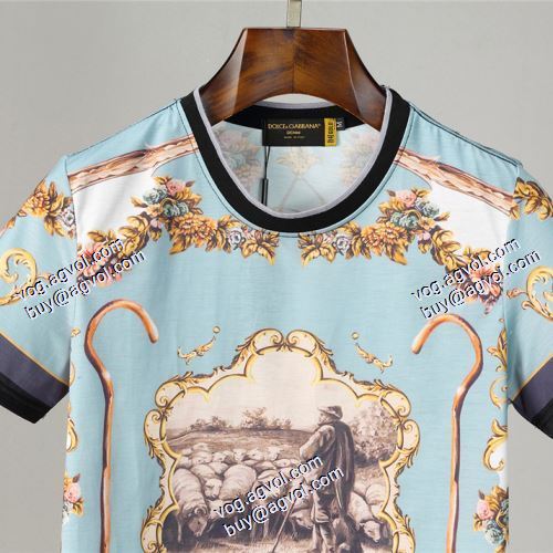 スタイリッシュな印象 2021春夏 ドルチェ＆ガッバーナ Dolce&Gabbana 半袖シャツ D&Gブランド 偽物 通販 