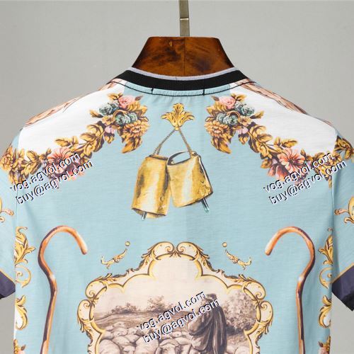 スタイリッシュな印象 2021春夏 ドルチェ＆ガッバーナ Dolce&Gabbana 半袖シャツ D&Gブランド 偽物 通販 