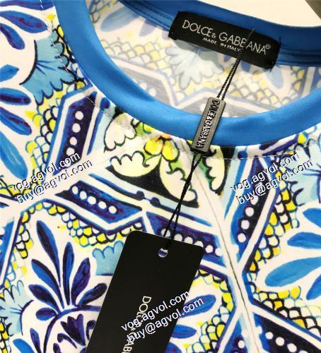高級感ある 2021春夏 ドルチェ＆ガッバーナ Dolce&Gabban 半袖シャツ D&Gブランド 偽物 通販