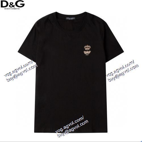 2021春夏 ドルチェ＆ガッバーナ Dolce&Gabbana 2色可選 D&Gコピー 半袖Tシャツ ～希少 