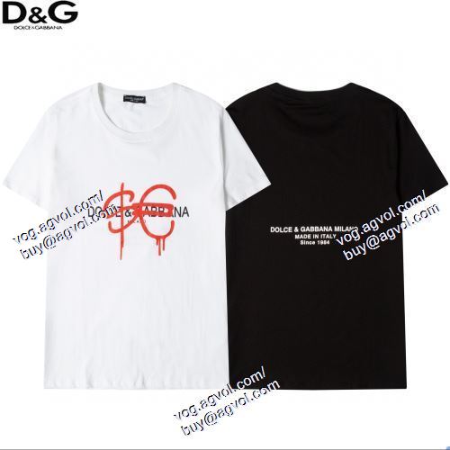  D&Gコピー ブランド 半袖Tシャツ ドルチェ＆ガッバーナ Dolce&Gabbana 2021春夏 完売品！ 2色可選