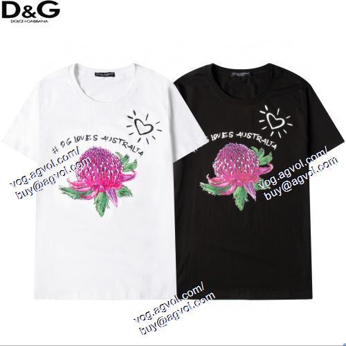  2021春夏 D&Gスーパーコピー 激安 ドルチェ＆ガッバーナ Dolce&Gabbana お買得 2色可選 半袖Tシャツ