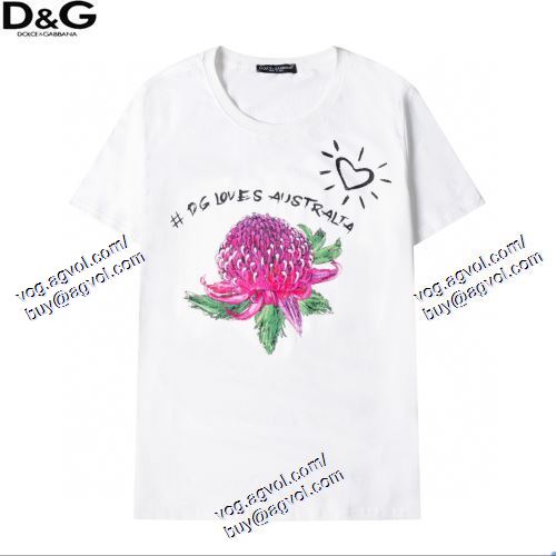  2021春夏 D&Gスーパーコピー 激安 ドルチェ＆ガッバーナ Dolce&Gabbana お買得 2色可選 半袖Tシャツ