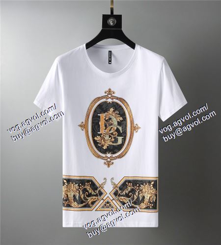  D&G偽物ブランド 2021春夏 人気が爆発 2色可選 半袖Tシャツ ドルチェ＆ガッバーナ Dolce&Gabbana