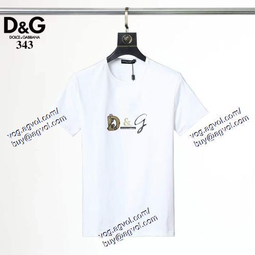  3色可選 半袖Tシャツ 2021春夏 個性派 ドルチェ＆ガッバーナ Dolce&Gabbana D&Gスーパーコピー 代引