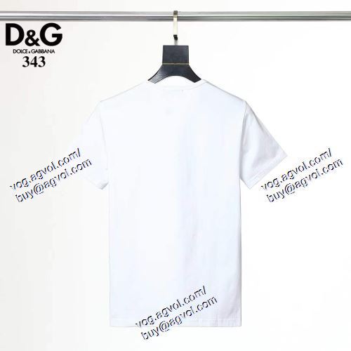  3色可選 半袖Tシャツ 2021春夏 個性派 ドルチェ＆ガッバーナ Dolce&Gabbana D&Gスーパーコピー 代引