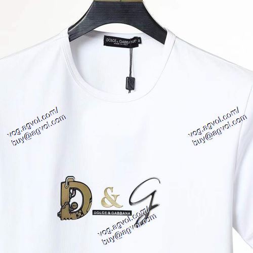  3色可選 半袖Tシャツ 2021春夏 個性派 ドルチェ＆ガッバーナ Dolce&Gabbana D&Gスーパーコピー 代引