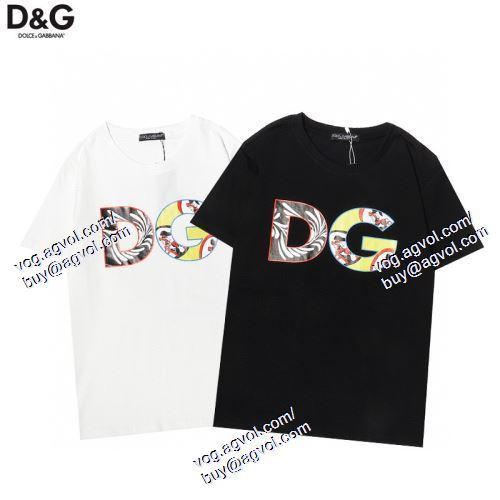  2021春夏 ドルチェ＆ガッバーナ Dolce&Gabbana 半袖Tシャツ 2色可選 存在感◎ D&Gコピー