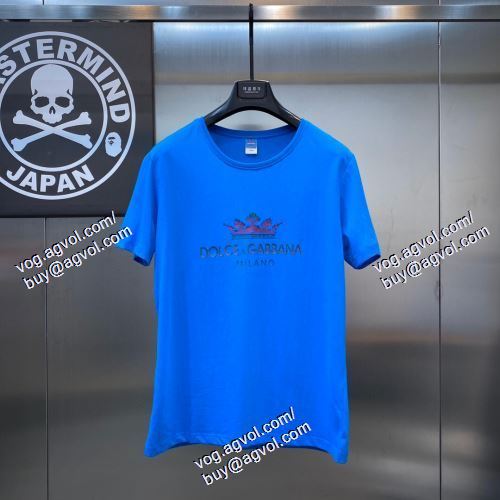  D&G偽物ブランド 2021春夏 上質 大人気！ ドルチェ＆ガッバーナ Dolce&Gabbana 3色可選 半袖Tシャツ