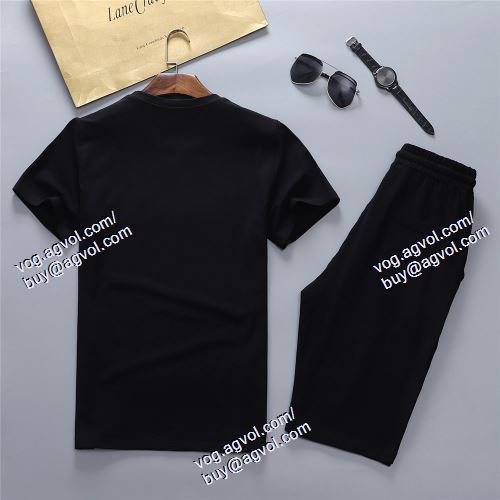  D&Gブランドスーパーコピー 半袖Tシャツ 上下セット 耐久性に優れ ドルチェ＆ガッバーナ Dolce&Gabbana 2021春夏 2色可選